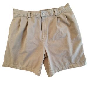 Coach MENS Twill Khaki Shorts Size 36 VINTAGE Cotton Light Tan